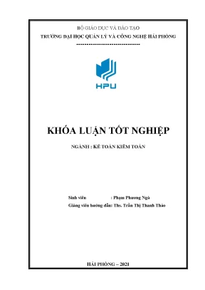 Luận văn hoàn thiện công tác kế toán thanh toán với người mua người bán tại công ty tnhh nông sản việt phát