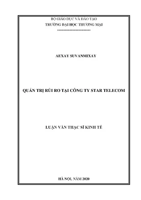 Luận văn quản trị rủi ro tại công ty star telecom