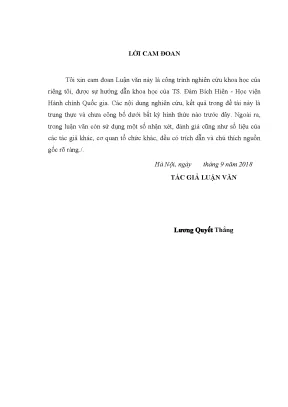 Luận văn thạc sĩ xử lý vi phạm hành chính trong lĩnh vực buôn bán hàng giả trên địa bàn quận ba đình thành phố hà nội