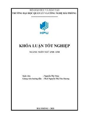 Luận văn motivational factors affecting hpu second year non english majors in learning english vocabulary