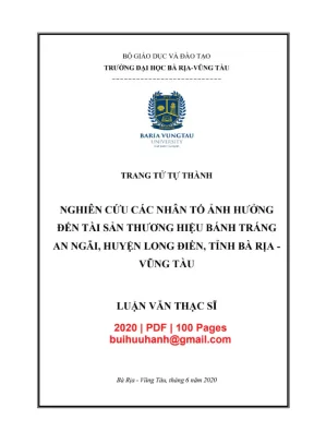 Luận văn thạc sĩ quản trị kinh doanh nghiên cứu các nhân tố ảnh hưởng đến tài sản thương hiệu bánh tránh an ngãi huyện long điền tỉnh bà rịa vũng tàu