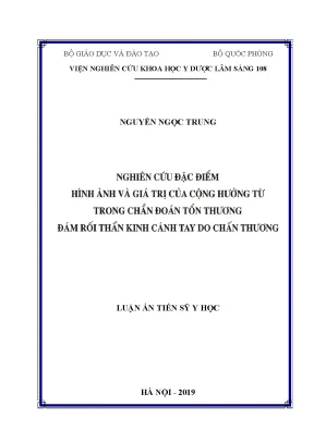 Luận án tiến sĩ nghiên cứu đặc điểm hình ảnh và giá trị của cộng hưởng từ trong chẩn đoán tổn thương đám rối thần kinh cánh tay do chấn thương