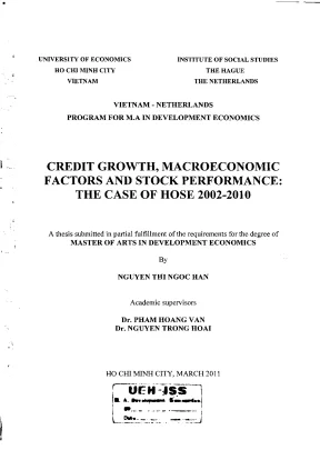 Luận văn thạc sĩ credit growth macroeconomic factors and ftock performance the case of hose 2002 2010