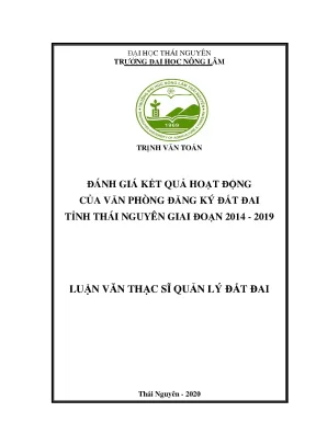 Luận văn đánh giá thực trạng công tác giải quyết tranh chấp khiếu nại tố cáo về đất đai trên địa bàn huyện bình chánh thành phố hồ chí minh