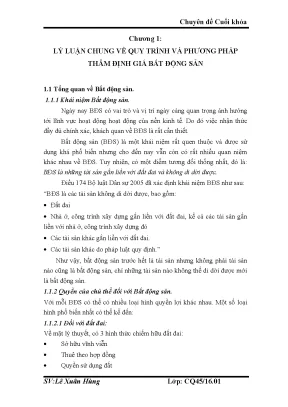 Luận văn học viện tài chính aof thực trạng quy trình và phương pháp thẩm định giá bất động sản tại công ty cổ phần thẩm định giá thế kỷ cenvalue