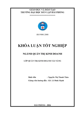Luận văn một số biện pháp nhằm cải thiện tình hình tài chính của công ty tnhh thương mại và vận tải hưng phát