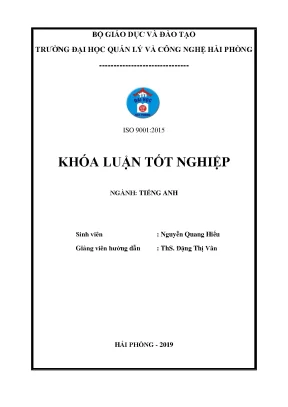 Luận văn a comparison of expression of tenses between english and vietnamese