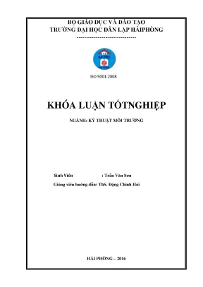 Luận văn thiết kế hệ thống xử lý nước thải trong trang trại chăn nuôi lợn công suất 300m3 ngày đêm
