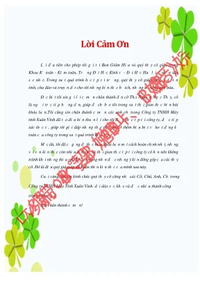 Luận văn thạc sĩ kế toán doanh thu và xác định kết quả kinh doanh tại công ty tnhh máy tính xuân vinh