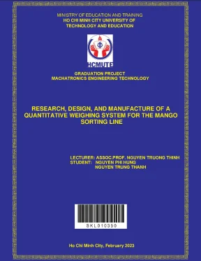 Luận văn thạc sĩ research design and manufuacture of a quantitative weighing system for the mango sorting line