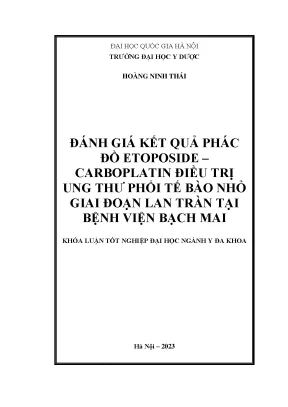 Luận văn thạc sĩ đánh giá kết quả phác đồ etoposide carboplatin điều trị ung thư phổi tế bào nhỏ giai đoạn lan tràn tại bệnh viện bạch mai