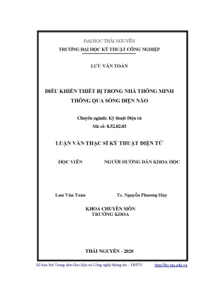 Luận văn thạc sĩ điều khiển thiết bị trong nhà thông minh qua sóng điện não