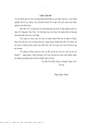 Phân tích các yếu tố ảnh hưởng đến ý định nghỉ việc của nhân viên tại ngân hàng thương mại cổ phần công thương việt nam chi nhánh 1 luận văn thạc sĩ quản trị kinh doanh