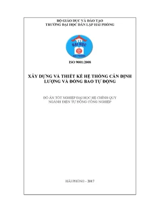 Luận văn xây dựng thiết kế hệ thống cân định lượng và đóng bao tự động