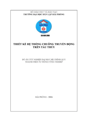 Luận văn thiết kế hệ thống chuông truyền động trên tàu thủy