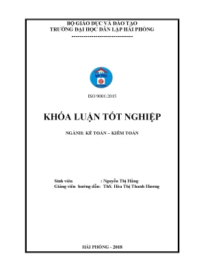 Luận văn hoàn thiện công tác lập và phân tích bảng cân đối kế toán tại công ty cổ phần may xuất khẩu việt thái