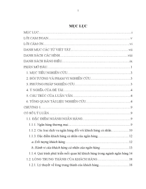 Luận văn thạc sĩ ảnh hưởng của marketing quan hệ đến lòng trung thành của khách hàng tình huống tại các ngân hàng trên địa bàn thành phố đà nẵng