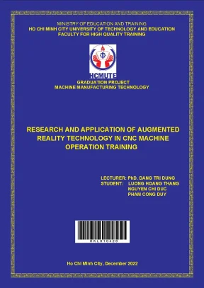 Luận văn thạc sĩ research and application of augmented reality technology in cnc machine operation training