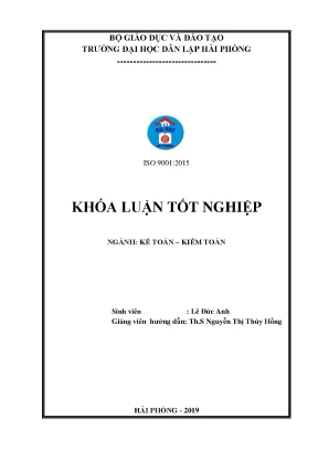 Luận văn hoàn thiện tổ chức kế toán thanh toán cho người mua người bán tại công ty sản xuất thương mại nội thất trường học và văn phòng anh đức