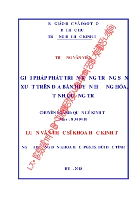 Luận văn thạc sĩ giải pháp phát triển rừng trồng sản xuất trên địa bàn huyện hướng hóa tỉnh quảng trị min