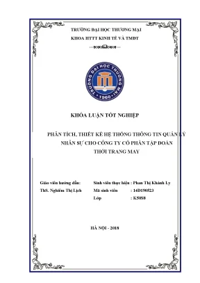 Luận văn phân tích thiết kế hệ th ng thông tin quản trị quan hệ khách hàng cho công ty tnhh nội thất đẹp cá