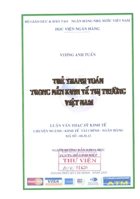 Thẻ thanh toán trong nền kinh tế thị trường việt nam luận văn thạc sĩ kinh tế