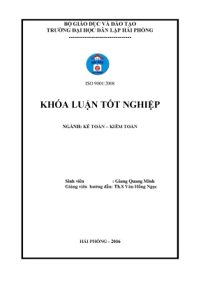 Luận văn hoàn thiện công tác lập và phân tích bảng cân đối kế toán tại công ty tnhh nhựa việt nam