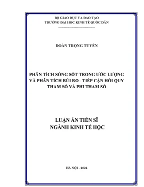 Luận án tiến sĩ phân tích sống sót trong ước lượng và phân tích rủi ro tiếp cận hồi quy tham số và phi tham số