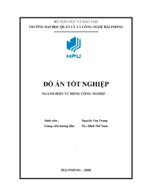 Luận văn tìm hiểu và thiết kế chương trình điều khiển hệ thống pha trộn dung dịch dùng plc s7200