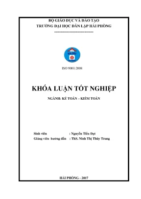 Luận văn hoàn thiện tổ chức công tác lập và phân tích bảng cân đối kế toán tại công ty trách nhiệm hữu hạn mai hương