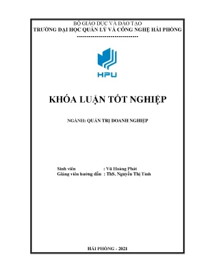 Luận văn một số biện pháp nâng cao hiệu quả sử dụng nhân lực tại công ty tnhh tân hoàng phát