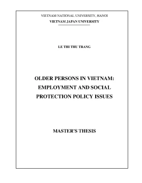 Luận văn thạc sĩ older persons in vietnam employment and social protection policy issues