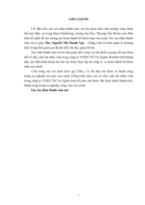 Luận văn hoàn thiện hệ thống nhận diện thương hiệu cho công ty tnhh tm tín nghĩa