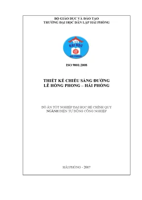 Luận văn thiết kế chiếu sáng đường lê hồng phong hải phòng