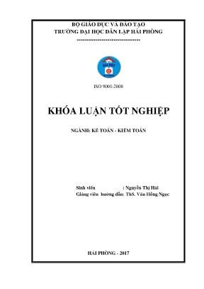 Luận văn hoàn thiện công tác lập và phân tích bảng cân đối kế toán tại công ty tnhh bằng thủy