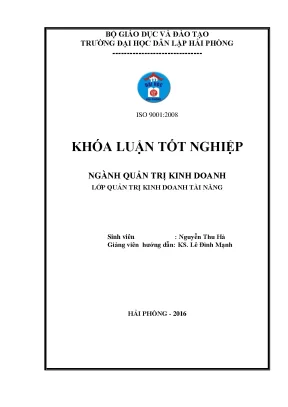 Luận văn một số giải pháp nhằm nâng cao hiệu quả hoạt động kinh doanh tại khách sạn level