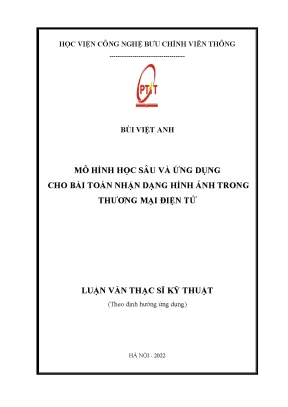 Luận văn mô hình học sâu và ứng dụng cho bài toán nhận dạng hình ảnh trong thương mại điện tử