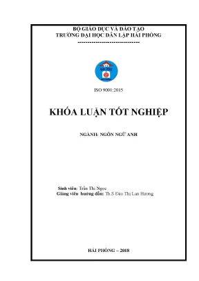 Luận văn a study on specialized terminology translation for footwear manufacturing industry