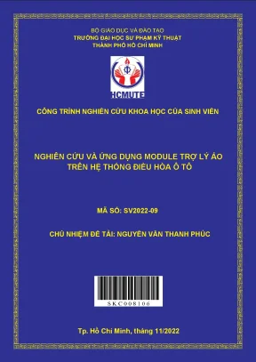Luận văn thạc sĩ nghiên cứu và ứng dụng module trợ lý ảo trên hệ thống điều hòa ô tô