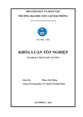 Luận văn nghiên cứu khả năng xử lý nước thải sản xuất mắm của bãi lọc trồng cây sậy dòng chảy ngang