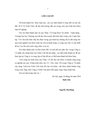 Luận văn nâng cao hiệu quả sử dụng tài sản của công ty cổ phần xây dựng kiến trúc sofia việt