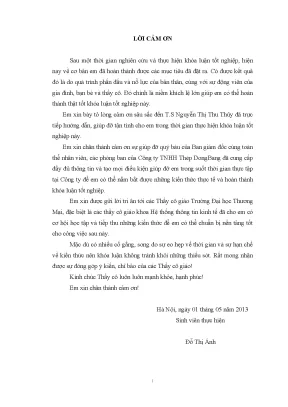 Luận văn phân tích thiết kế hệ thống thông tin quản lý nhân sự tại công ty tnhh thép dongbang