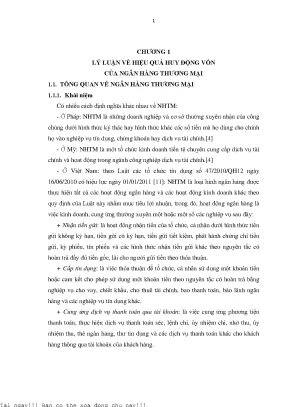 Nâng cao hiệu quả huy động vốn tại ngân hàng thương mại cổ phần sài gòn luận văn thạc sĩ kinh tế