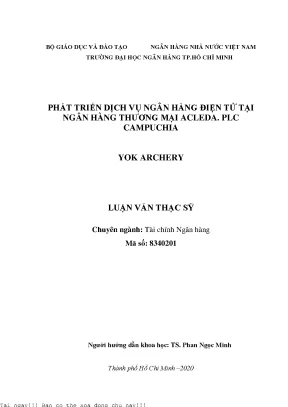 Phát triển dịch vụ ngân hàng điện tử tại ngân hàng thương mại acleda plc campuchia luận văn thạc sĩ tài chính ngân hàng
