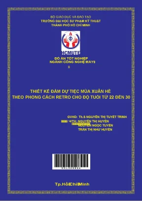 Luận văn thạc sĩ thiết kế đầm dự tiệc xuân hè theo phong cách retro cho độ tuổi từ 22 đến 30