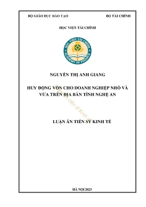 Luận án tiến sĩ kinh tế chất lượng thông tin trên báo cáo tài chính của các doanh nghiệp chế biến thủy sản xuất khẩu việt nam