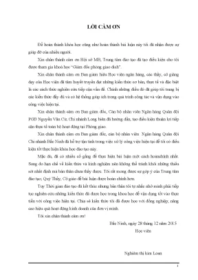 Luận văn thạc sĩ lập kế hoạch kinh doanh năm 2016 phòng giao dịch yên phong trực thuộc ngân hàng thương mại cổ phần quân đội chi nhánh bắc ninh