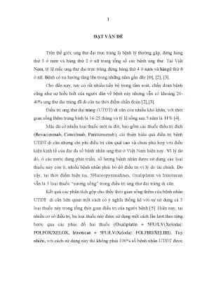 Luận án tiến sĩ nghiên cứu kết quả điều trị ung thư đại tràng di căn bằng hóa chất phác đồ folfoxiri
