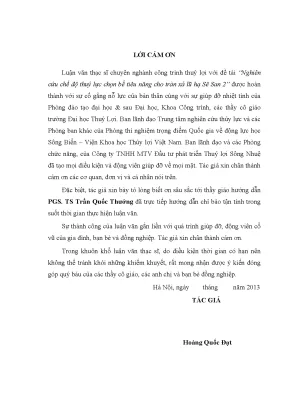 Luận văn thạc sĩ nghiên cứu chế độ thủy lực chọn bể tiêu năng cho tràn xả lũ hạ sê san 2