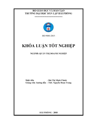 Luận văn nâng cao chất lượng nguồn nhân lực tại công ty tnhh thương mại vận tải hải đạt